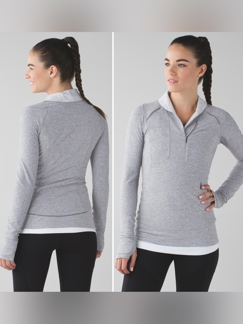 Lululemon Think Fast Pullover in Gray Women’s Size 6